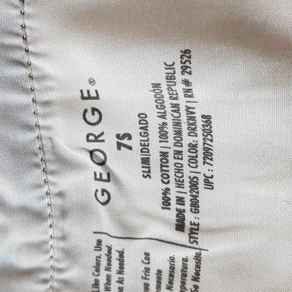 George boys size 7 slim dark blue pants NWT - Picture 4 of 4